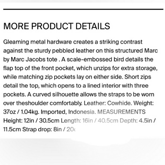 Marc Jacobs Petal To The Metal Bird Navy Tote Bag - Picture 14 of 14